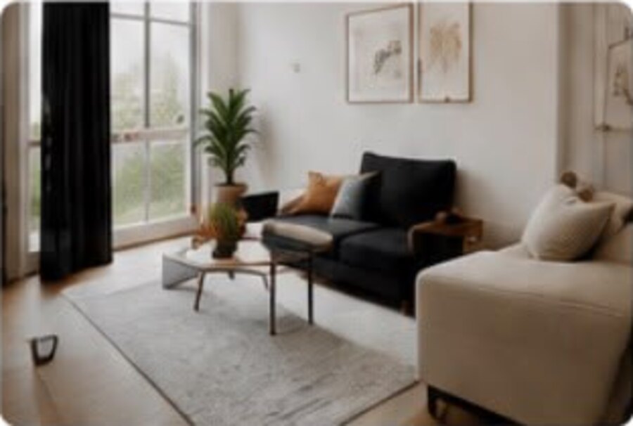 Bright, professionally presented property interior