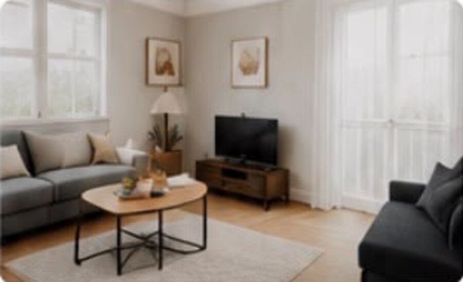 Bright, professionally presented property interior
